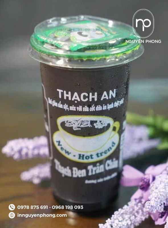in tem dán thạch đen bằng chất decal trong